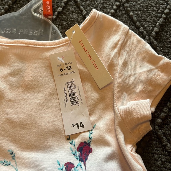 Joe Fresh 2 pc baby girl summer set - Picture 2 of 3